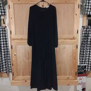 Meaveor NWOT black modest romper dress size XL
